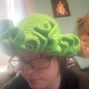 Green Crochet Hat